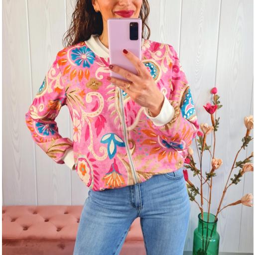 Bomber Rosa Flores [3]