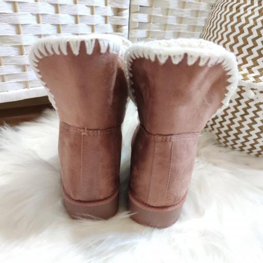 Botas Cuña Rosa Piedras [2]