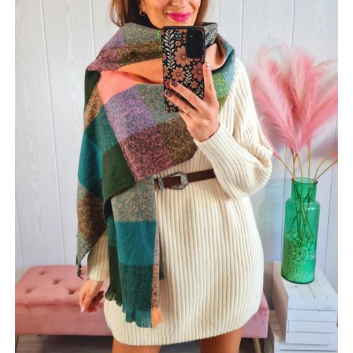 Bufanda Cuadros Verdes [1]