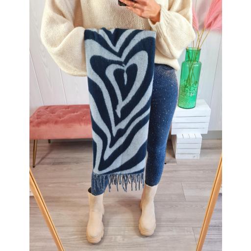 Bufanda Tonos Azules