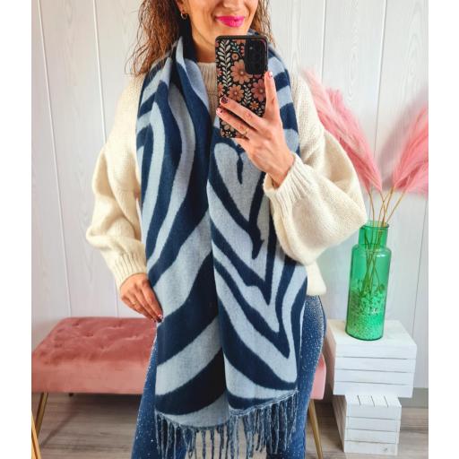 Bufanda Tonos Azules [1]