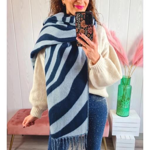 Bufanda Tonos Azules [2]