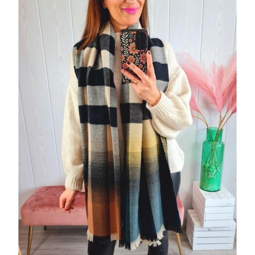 Bufanda Tonos Negros