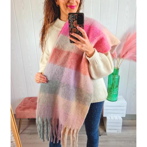 Bufanda Tonos Rosas [1]