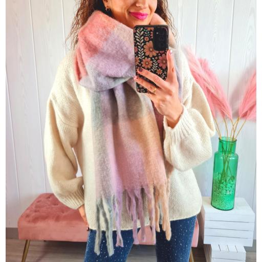 Bufanda Tonos Rosas [0]