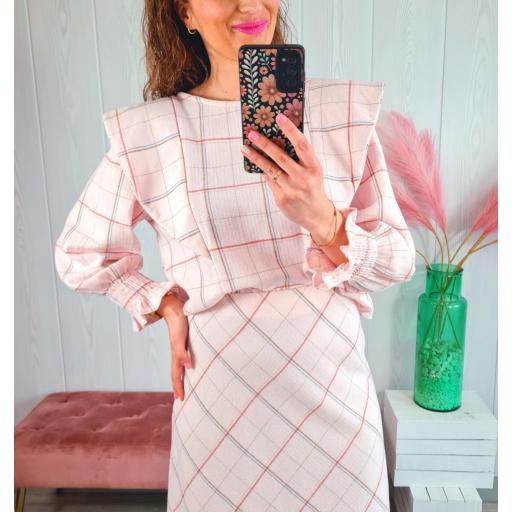 Camisa Cuadros Rosas