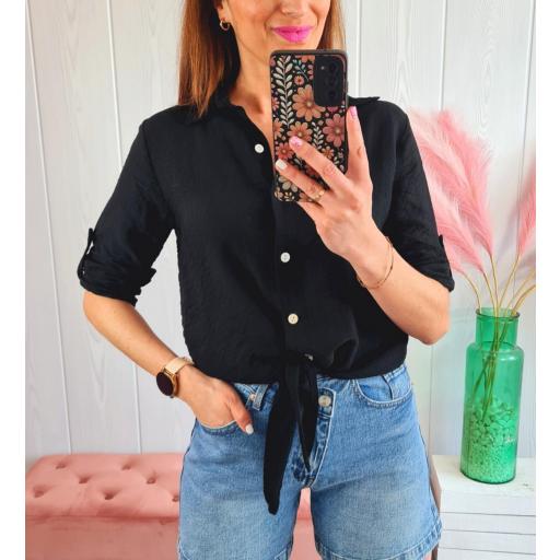 Camisa Nudo Negra [0]