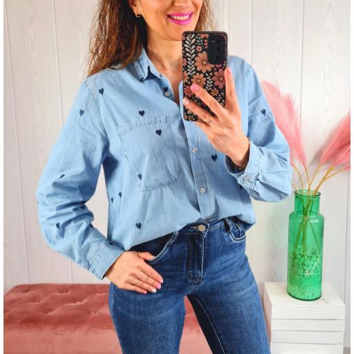 Camisa Vaquera Corazones [3]