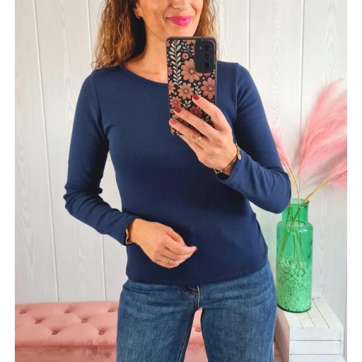 Camiseta Azul Frunce [3]