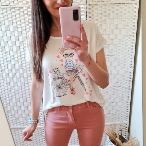 Camiseta Bici Corazones [0]
