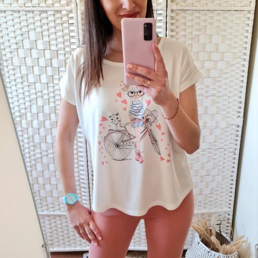 Camiseta Bici Corazones [1]