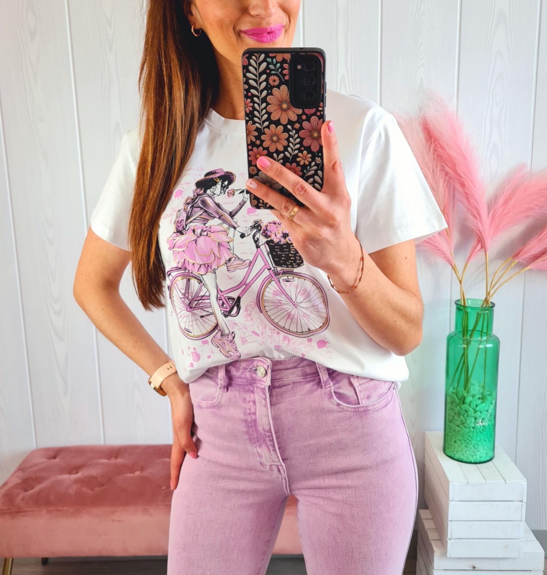 Camiseta Bici Malva
