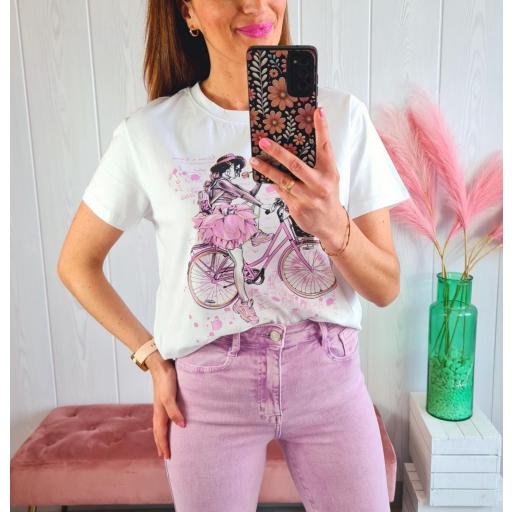 Camiseta Bici Malva [1]