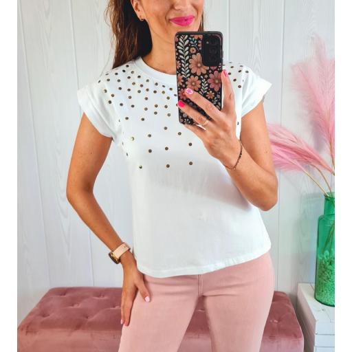 Camiseta Blanca Circulitos [1]
