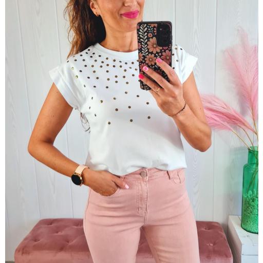 Camiseta Blanca Circulitos [3]