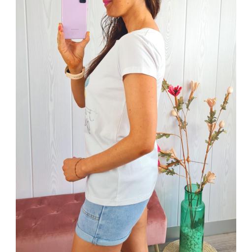 Camiseta Blanca Perrito Azul [3]