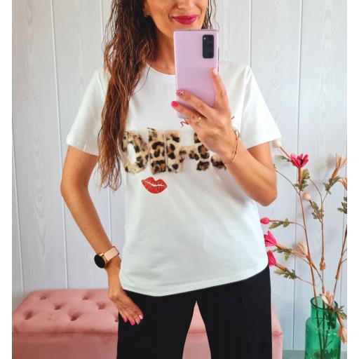 Camiseta Chic Beso Blanca [1]