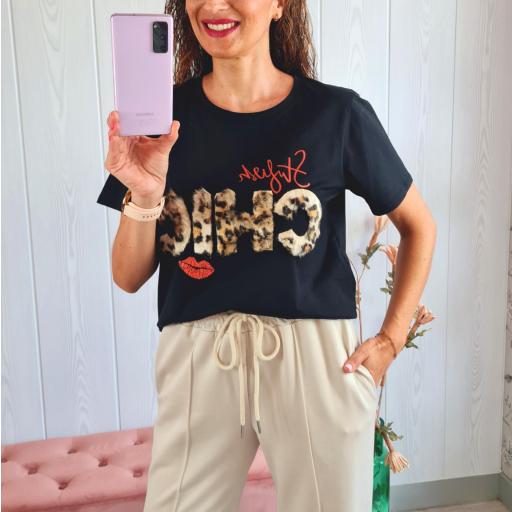 Camiseta Chic Beso Negra [3]