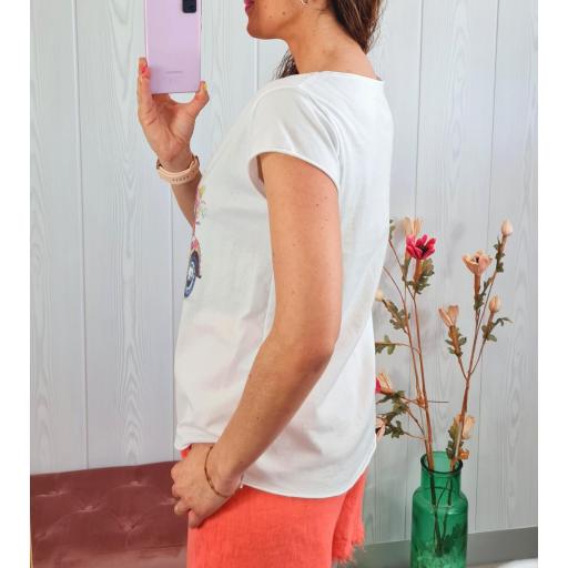 Camiseta Coche Flores [3]