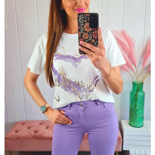 Camiseta Corazón Morado [1]