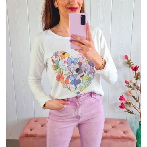Camiseta Corazón Multicolor [3]