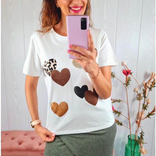 Camiseta Corazones Chocolate [1]
