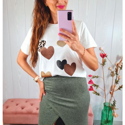 Camiseta Corazones Chocolate [3]