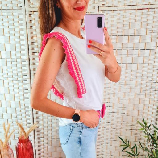Camiseta Flecos Fucsia [2]