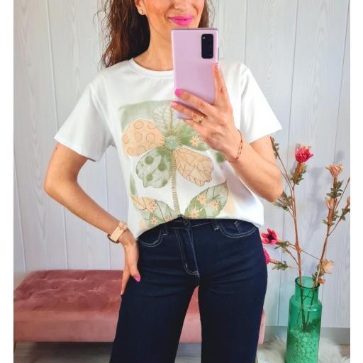 Camiseta Flor Militar [3]