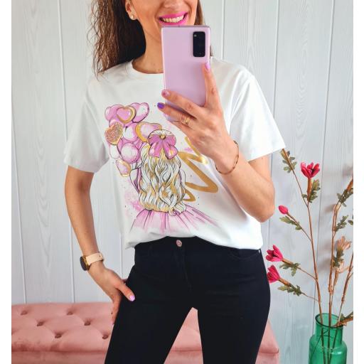 Camiseta Globos Lila [3]