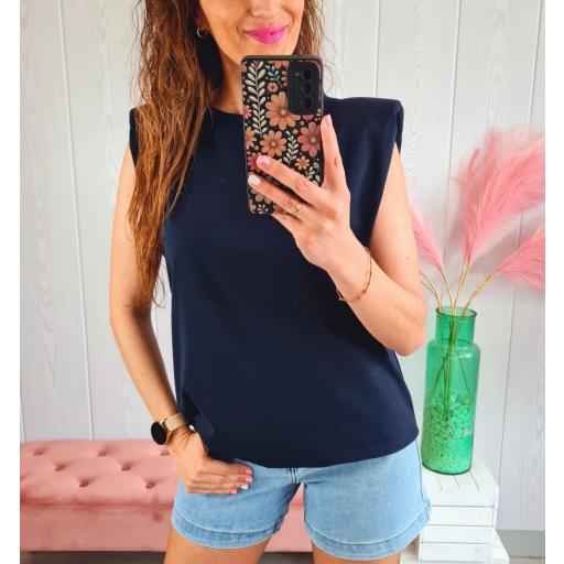 Camiseta Hombreras Marino [1]