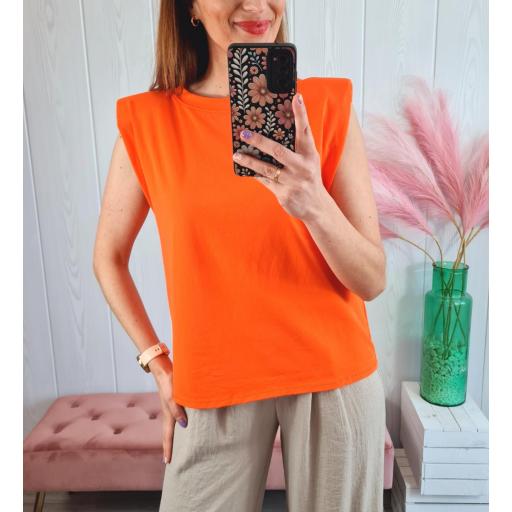 Camiseta Hombreras Naranja [1]