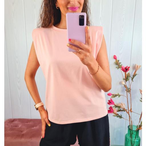 Camiseta Hombreras Rosa [1]