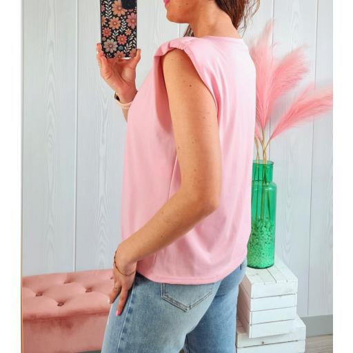 Camiseta Hombreras Rosa [2]