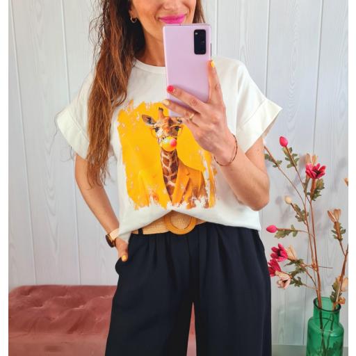 Camiseta Jirafa Amarilla
