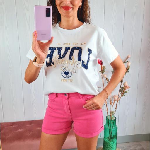 Camiseta Love Azul [3]