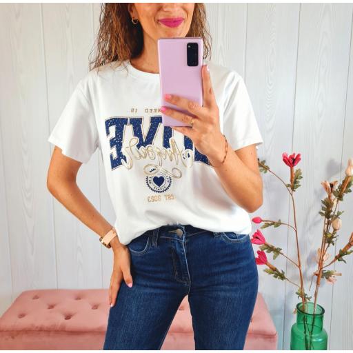 Camiseta Love Azul