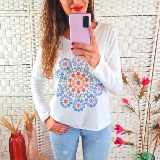 Camiseta Mandala Azul [1]