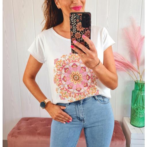Camiseta Mandala Rosa [0]