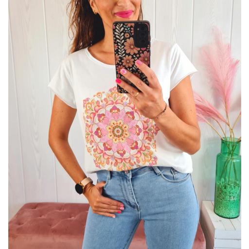Camiseta Mandala Rosa [3]