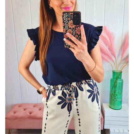 Camiseta Marino Volantes [1]