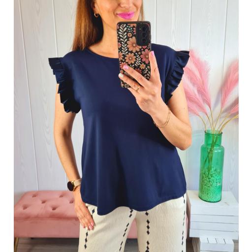 Camiseta Marino Volantes [0]