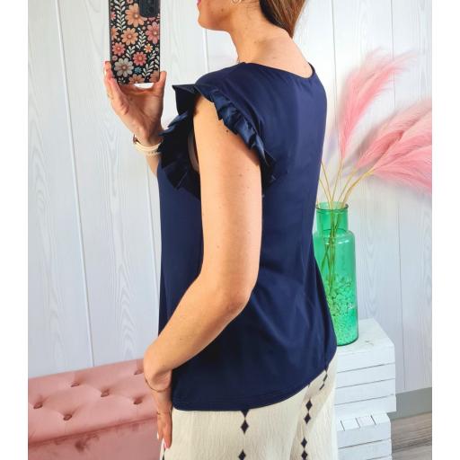 Camiseta Marino Volantes [2]