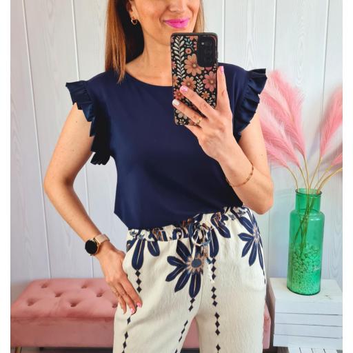 Camiseta Marino Volantes [3]