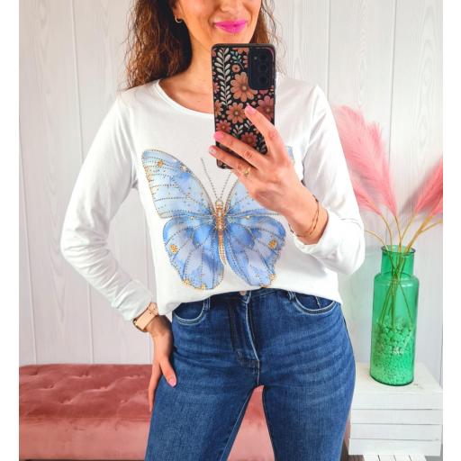 Camiseta Mariposa Tachas [0]