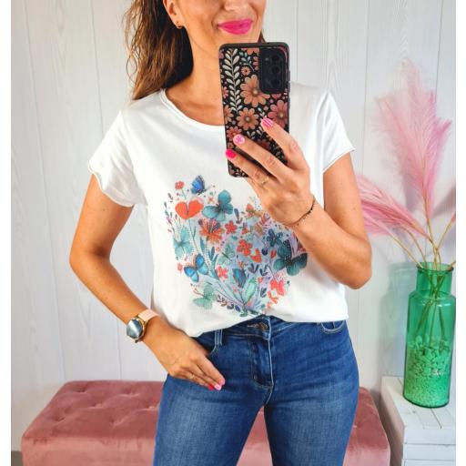 Camiseta Mariposas Añil [0]