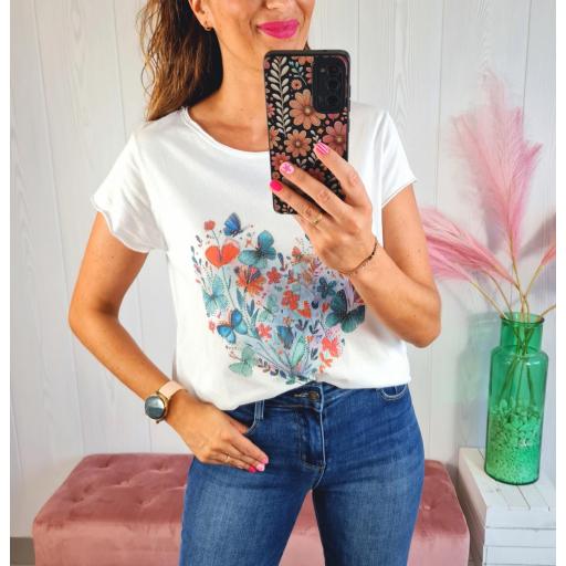 Camiseta Mariposas Añil [2]