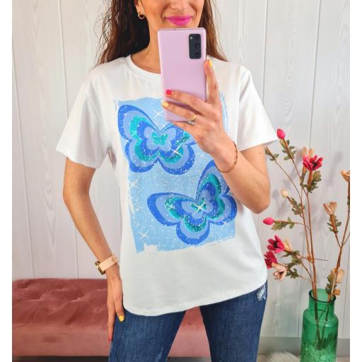Camiseta Mariposas Azules [2]