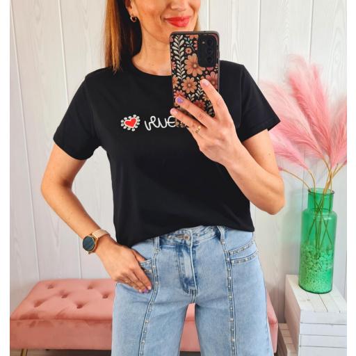 Camiseta Negra Amour
