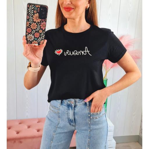 Camiseta Negra Amour [3]
